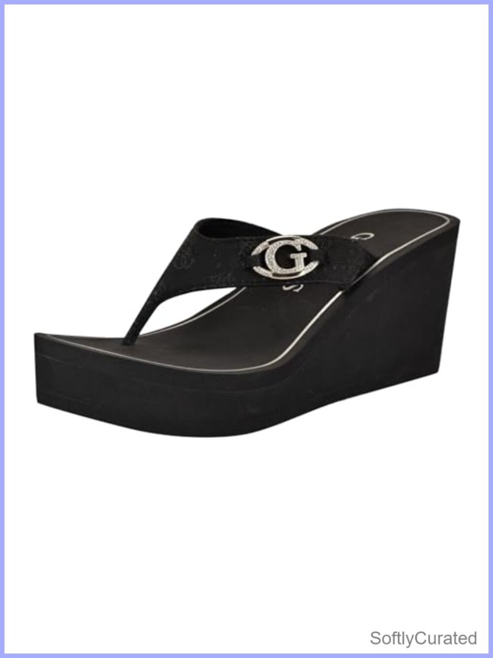 Wedge Platform Sandals 3.15" Heel Open Toe Slip On Elevated Casual